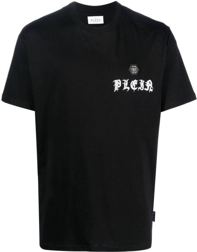 Philipp Plein T-shirt met logoprint Zwart