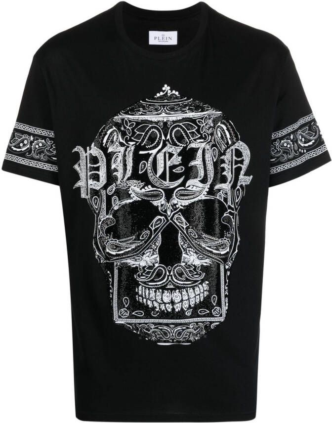 Philipp Plein T-shirt met logoprint Zwart
