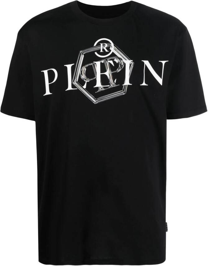 Philipp Plein T-shirt met logoprint Zwart