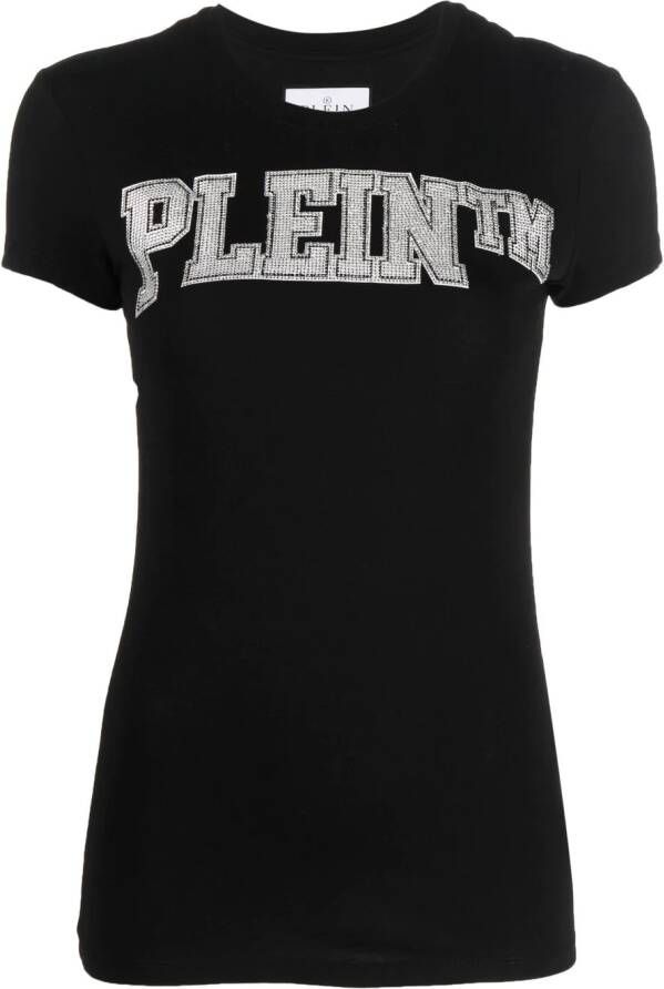 Philipp Plein T-shirt met logoprint Zwart