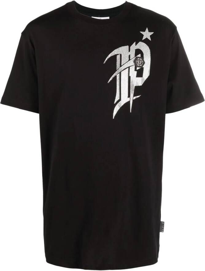 Philipp Plein T-shirt met logoprint Zwart