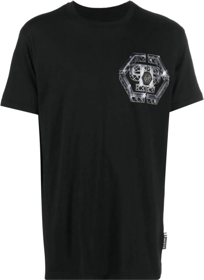 Philipp Plein T-shirt met logoprint Zwart