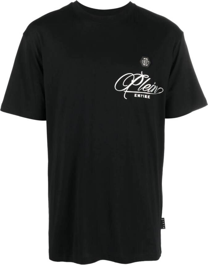 Philipp Plein T-shirt met logoprint Zwart