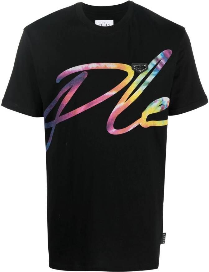 Philipp Plein T-shirt met logoprint Zwart