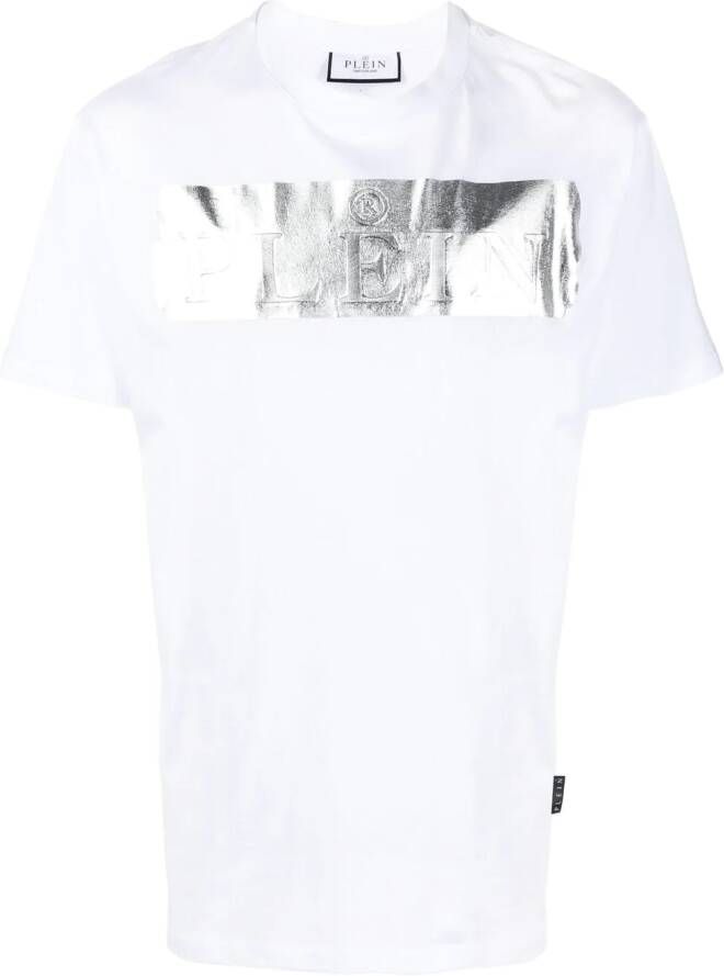 Philipp Plein T-shirt met metallic detail Wit