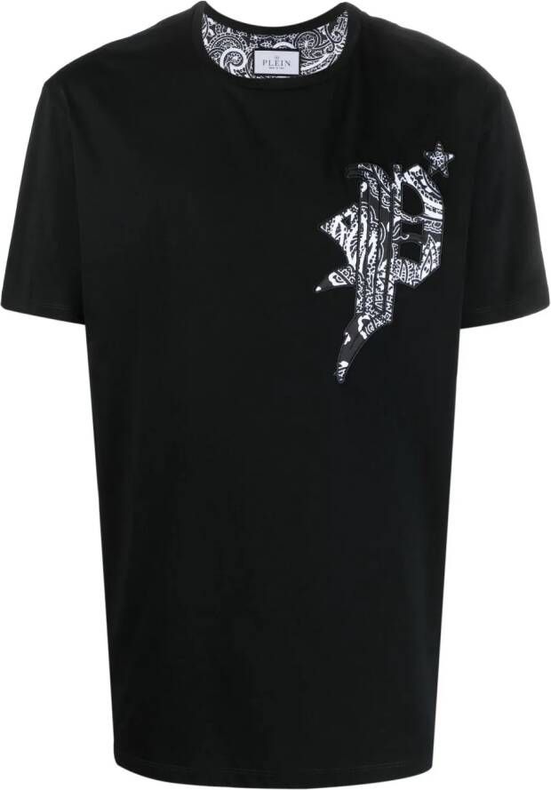 Philipp Plein T-shirt met paisley-print Zwart