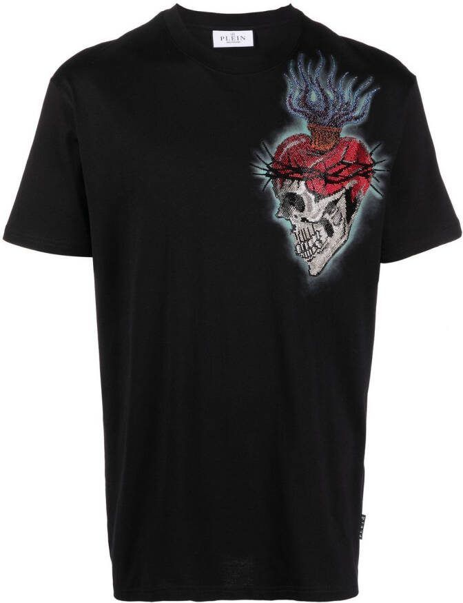 Philipp Plein T-shirt met print Zwart