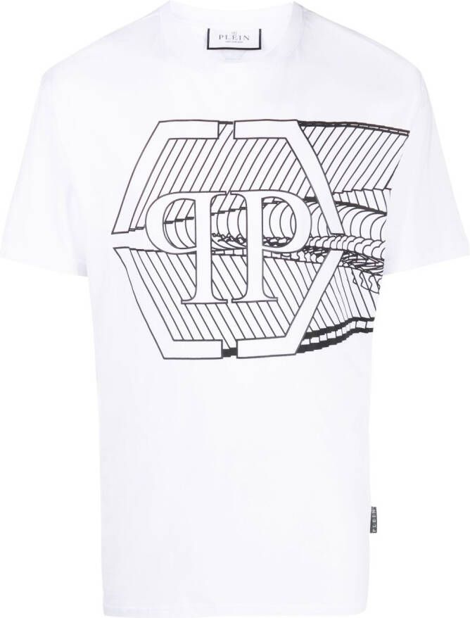 Philipp Plein T-shirt met print Wit