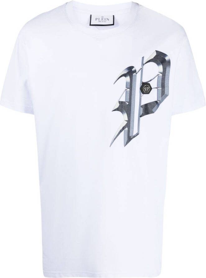 Philipp Plein T-shirt met print Wit