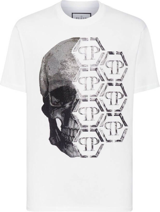 Philipp Plein T-shirt met print Wit