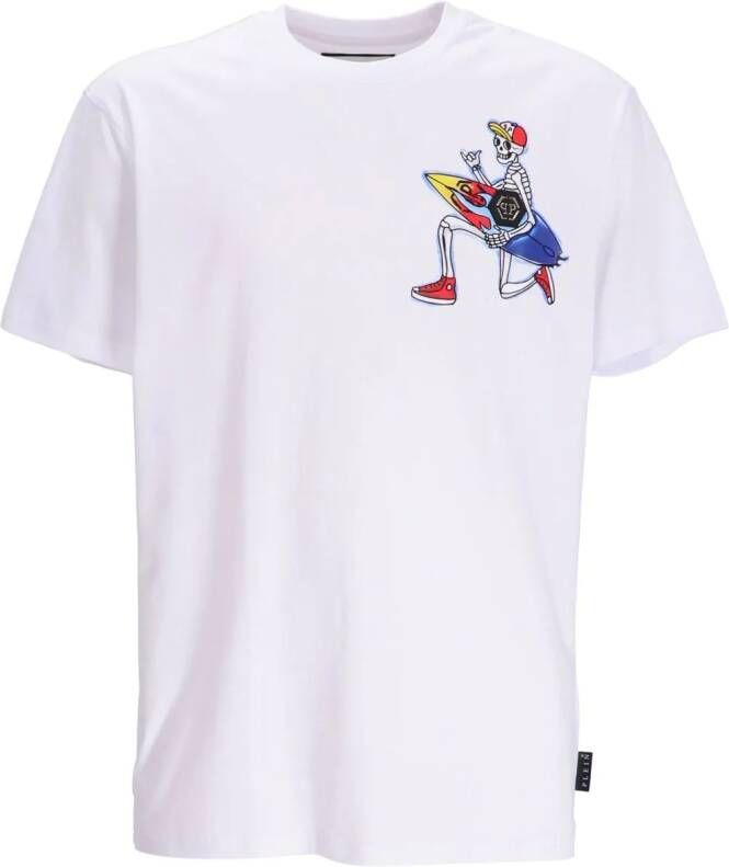 Philipp Plein T-shirt met print Wit
