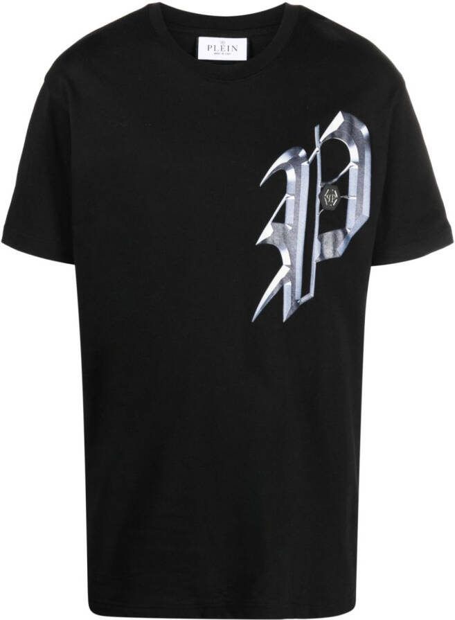 Philipp Plein T-shirt met print Zwart