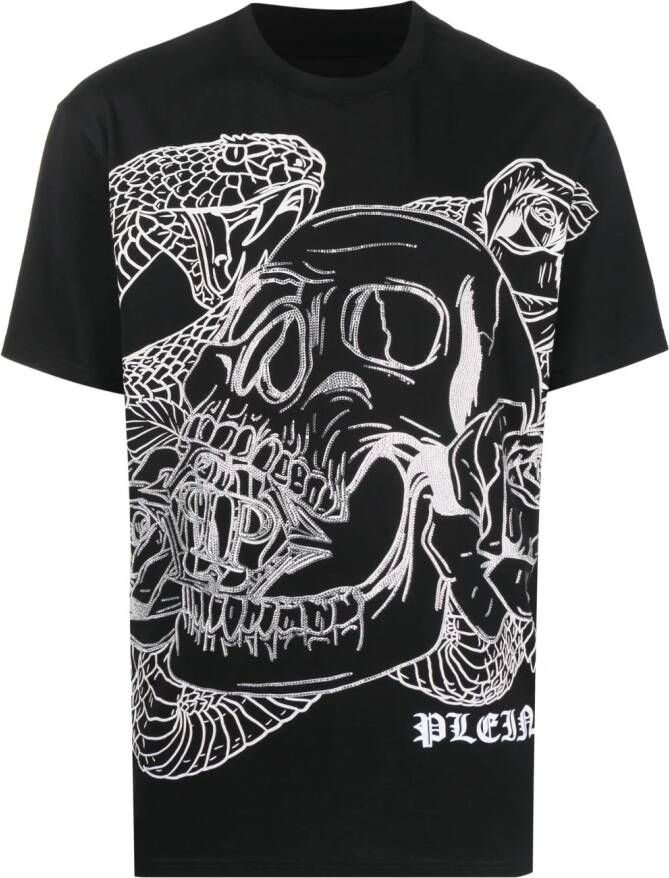 Philipp Plein T-shirt met print Zwart