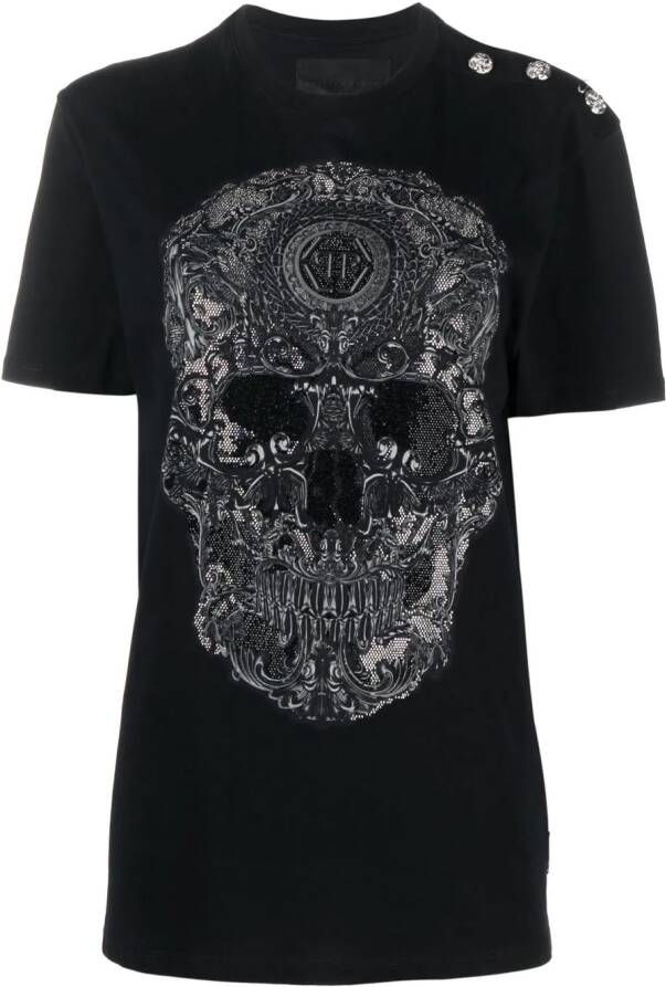 Philipp Plein T-shirt met print Zwart