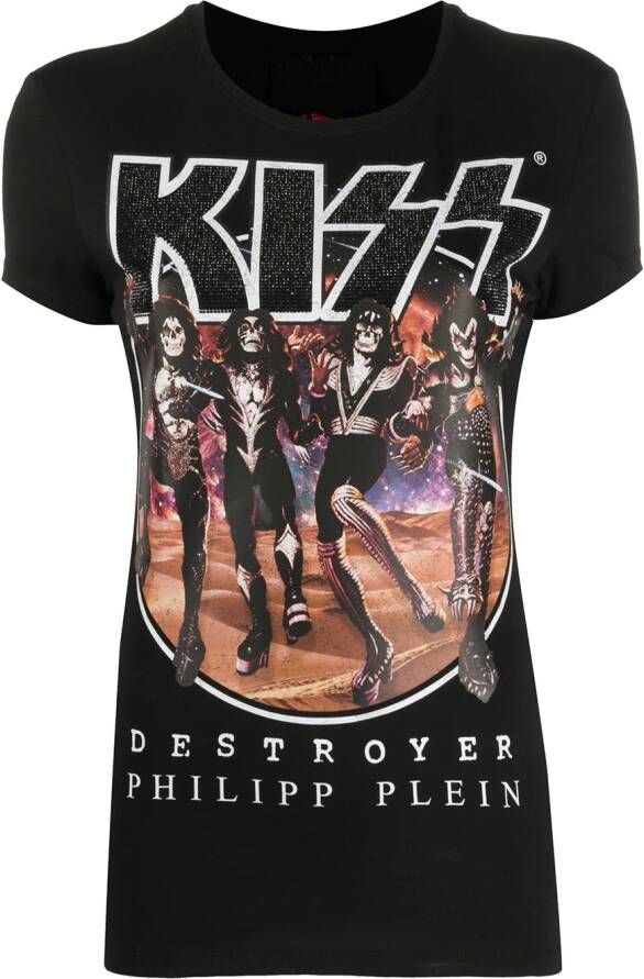 Philipp Plein T-shirt met print Zwart