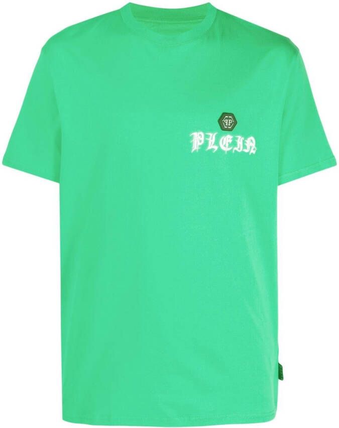 Philipp Plein T-shirt met ronde hals Groen