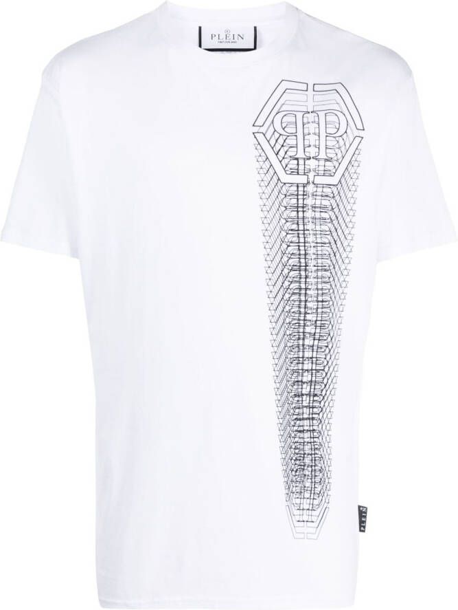 Philipp Plein T-shirt met ronde hals Wit