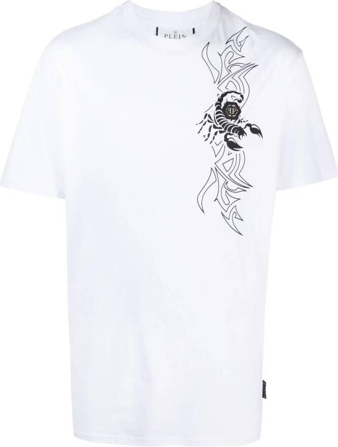 Philipp Plein T-shirt met ronde hals Wit
