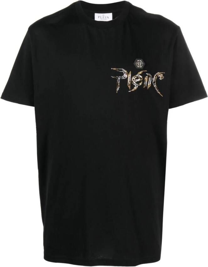 Philipp Plein T-shirt met ronde hals Zwart