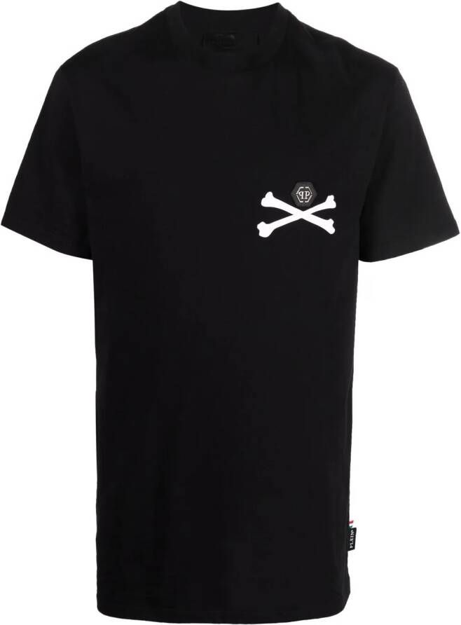 Philipp Plein T-shirt met skeletprint Zwart