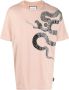Philipp Plein T-shirt met slangenprint Beige - Thumbnail 1