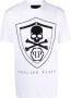 Philipp Plein T-shirt met stras logo Wit - Thumbnail 1