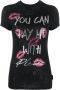 Philipp Plein T-shirt verfraaid met stras Zwart - Thumbnail 1