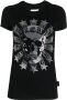 Philipp Plein T-shirt met stras Zwart - Thumbnail 1