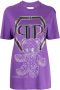 Philipp Plein T-shirt met teddybeerprint Paars - Thumbnail 1