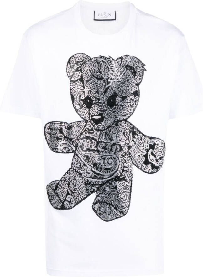 Philipp Plein T-shirt met teddybeerprint Wit