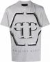 Philipp Plein T-shirt met verfraaid logo Grijs - Thumbnail 1
