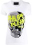 Philipp Plein T-shirt met verfraaide mouwen Wit - Thumbnail 1