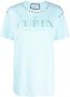 Philipp Plein T-shirt verfraaid met kristallen Blauw - Thumbnail 1