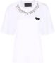 Philipp Plein T-shirt verfraaid met kristallen Wit - Thumbnail 1