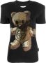 Philipp Plein T-shirt verfraaid met kristallen Zwart - Thumbnail 1