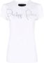 Philipp Plein T-shirt verfraaid met stras Wit - Thumbnail 1