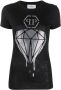 Philipp Plein T-shirt verfraaid met stras Zwart - Thumbnail 1