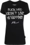Philipp Plein T-shirt verfraaid met stras Zwart - Thumbnail 1
