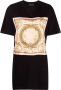 Philipp Plein T-shirtjurk met barokprint Zwart - Thumbnail 1