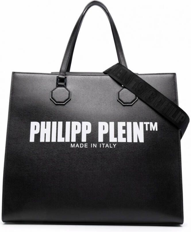 Philipp Plein TM leren shopper Zwart