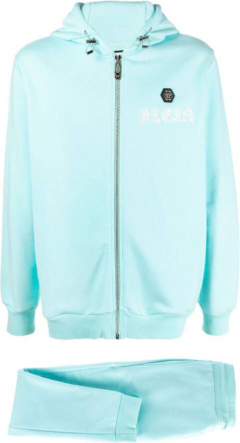 Philipp Plein Trainingsbroek met geborduurd logo Blauw