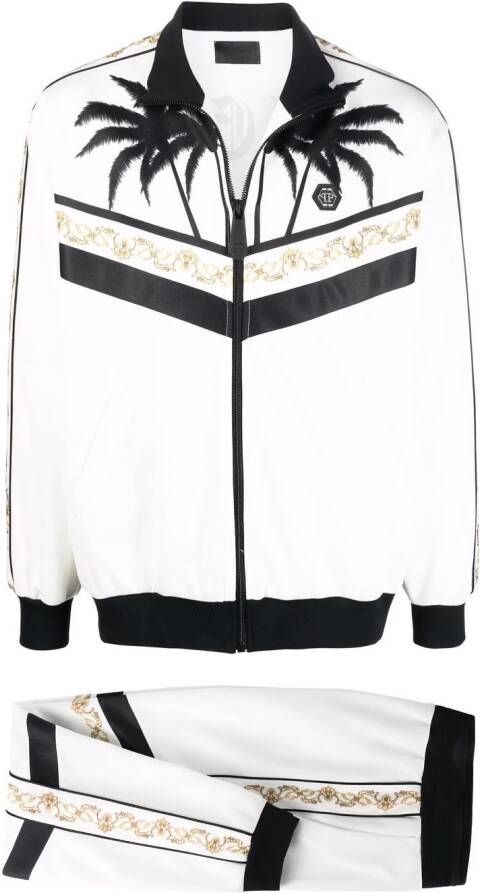 Philipp Plein Trainingspak met barokprint Wit
