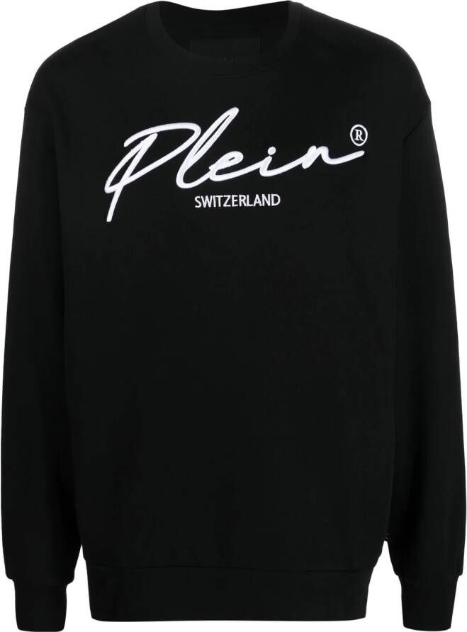 Philipp Plein Trui met logo Zwart