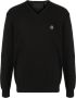 Philipp Plein Trui met logopatch Zwart - Thumbnail 1