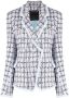 Philipp Plein Tweed blazer Blauw - Thumbnail 1