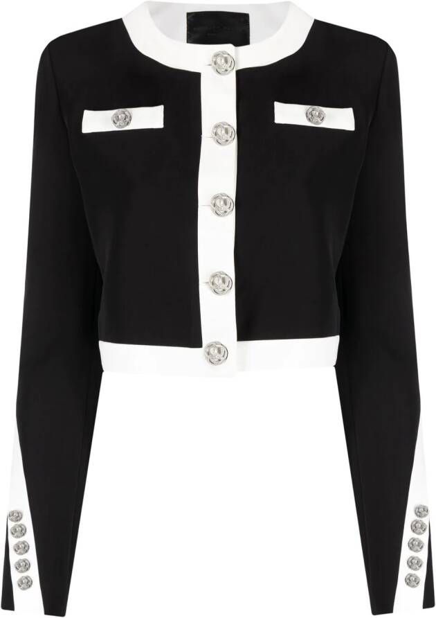 Philipp Plein Tweekleurig jack Zwart