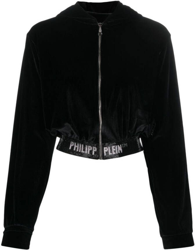 Philipp Plein Vest met logo Zwart