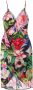 Philipp Plein Wikkeljurk met bloemenprint Zwart - Thumbnail 1