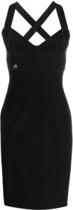 Philipp Plein Zijden mini-jurk Zwart