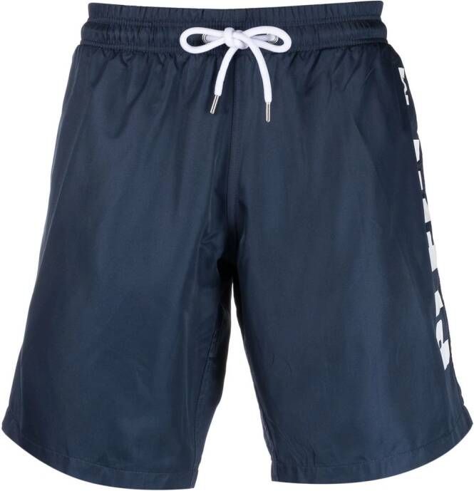 Philipp Plein Zwembroek met logoprint Blauw